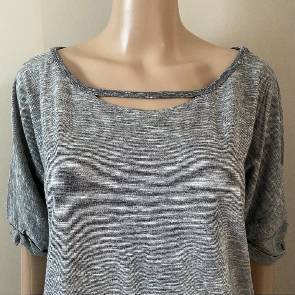 AX Armani Exchange Heathered Blouse, women’s large - Picture 4 of 9